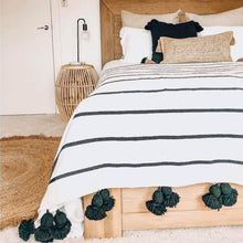 Load image into Gallery viewer, Casablanca Pom Pom Throw Blanket