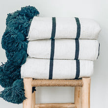Load image into Gallery viewer, Casablanca Pom Pom Throw Blanket